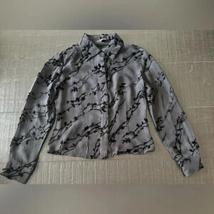 Express Women’s Silk Long Sleeve Blouse size 3